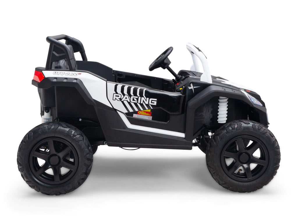 24V TREKCAR Rayder Ride-On Buggy - White