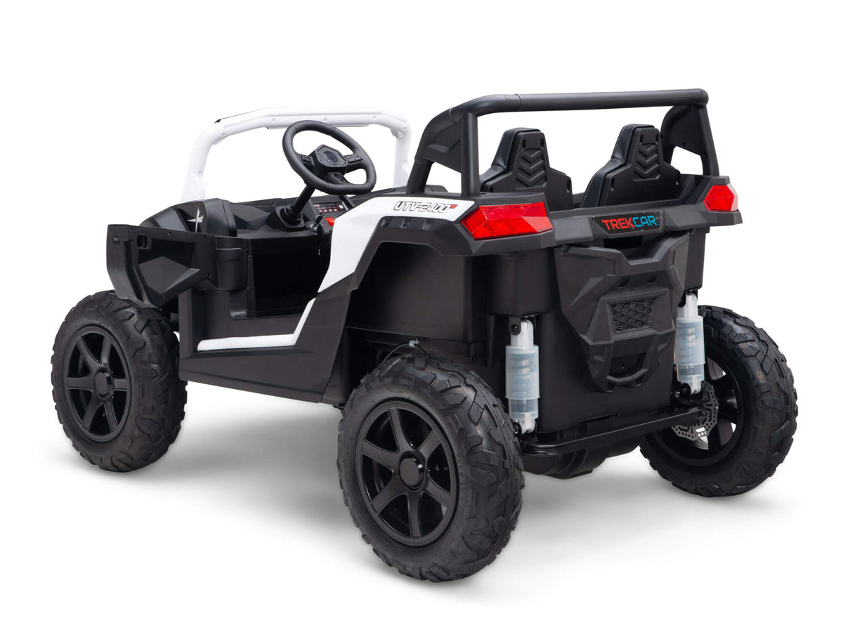 24V TREKCAR Rayder Ride-On Buggy - White