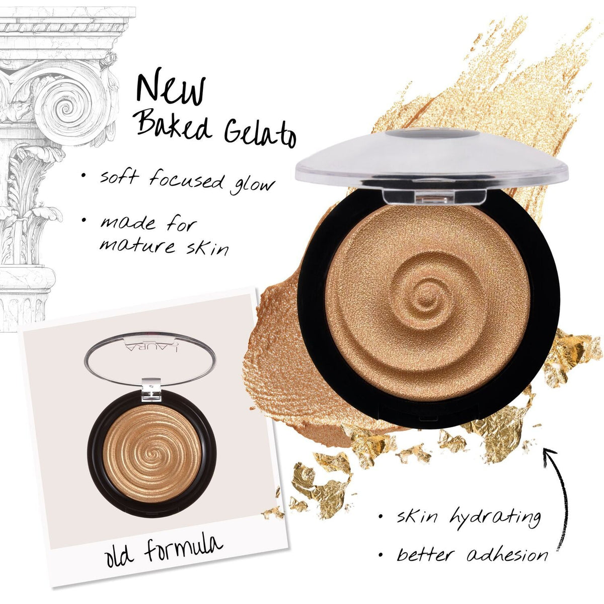 Baked Gelato Swirl Illuminator in Gilded Honey