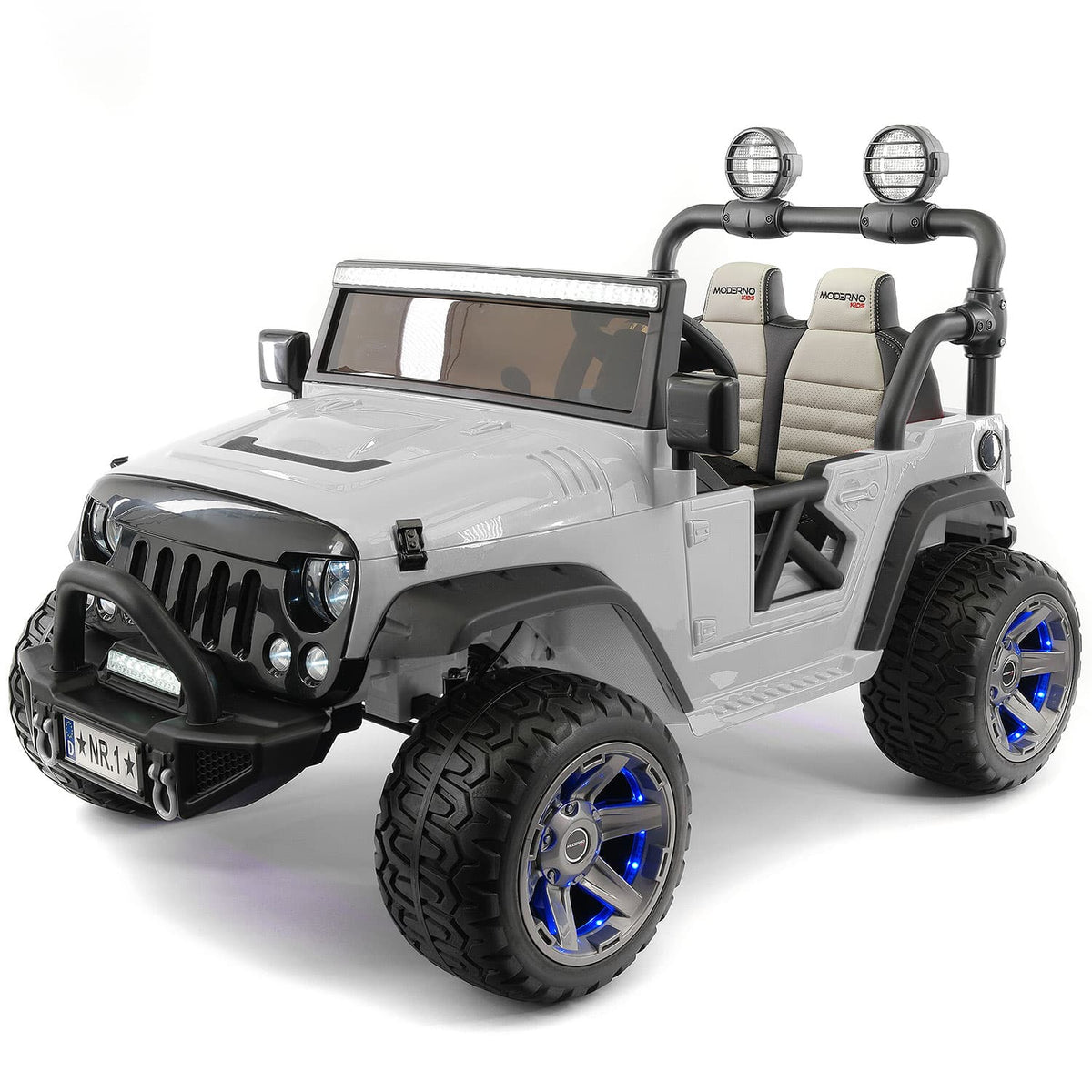 Trail Explorer 24V Kids Ride-On Car Truck with R/C Parental Remote | Gray
