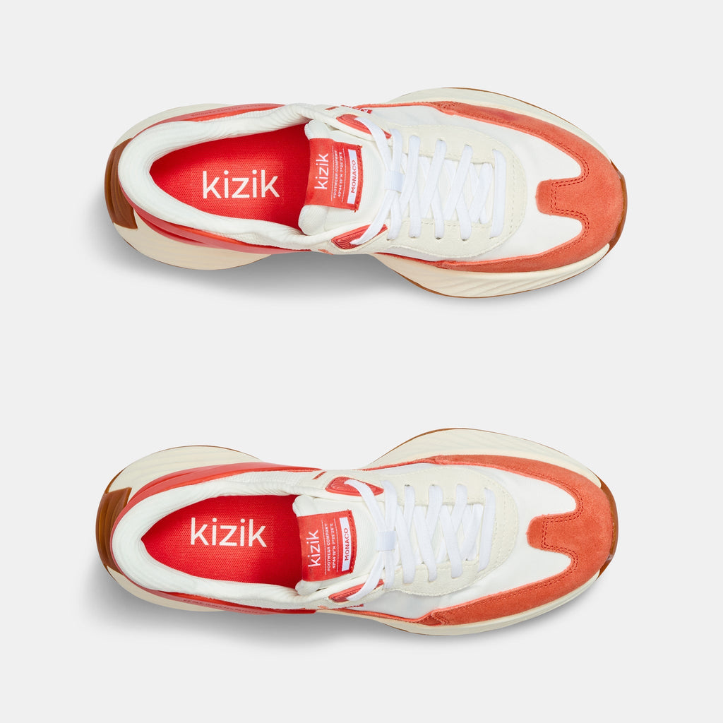Men's Monaco - White/Tigerlily