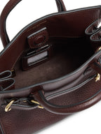 Town & Country - Micro Top Handle Bag - Burgundy Pebbled Leather