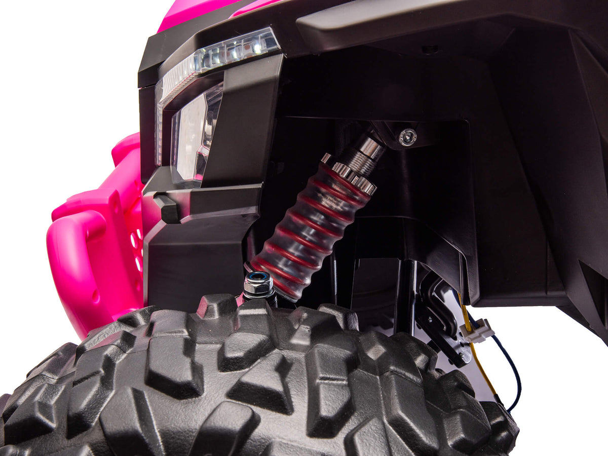 24V Ridington MAX-R All Terrain Ride-On Buggy with Remote - Pink