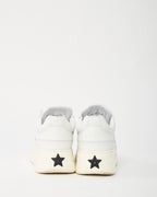 Dior White Calfskin Leather and Beige Suede Dior Star Sneakers - 38