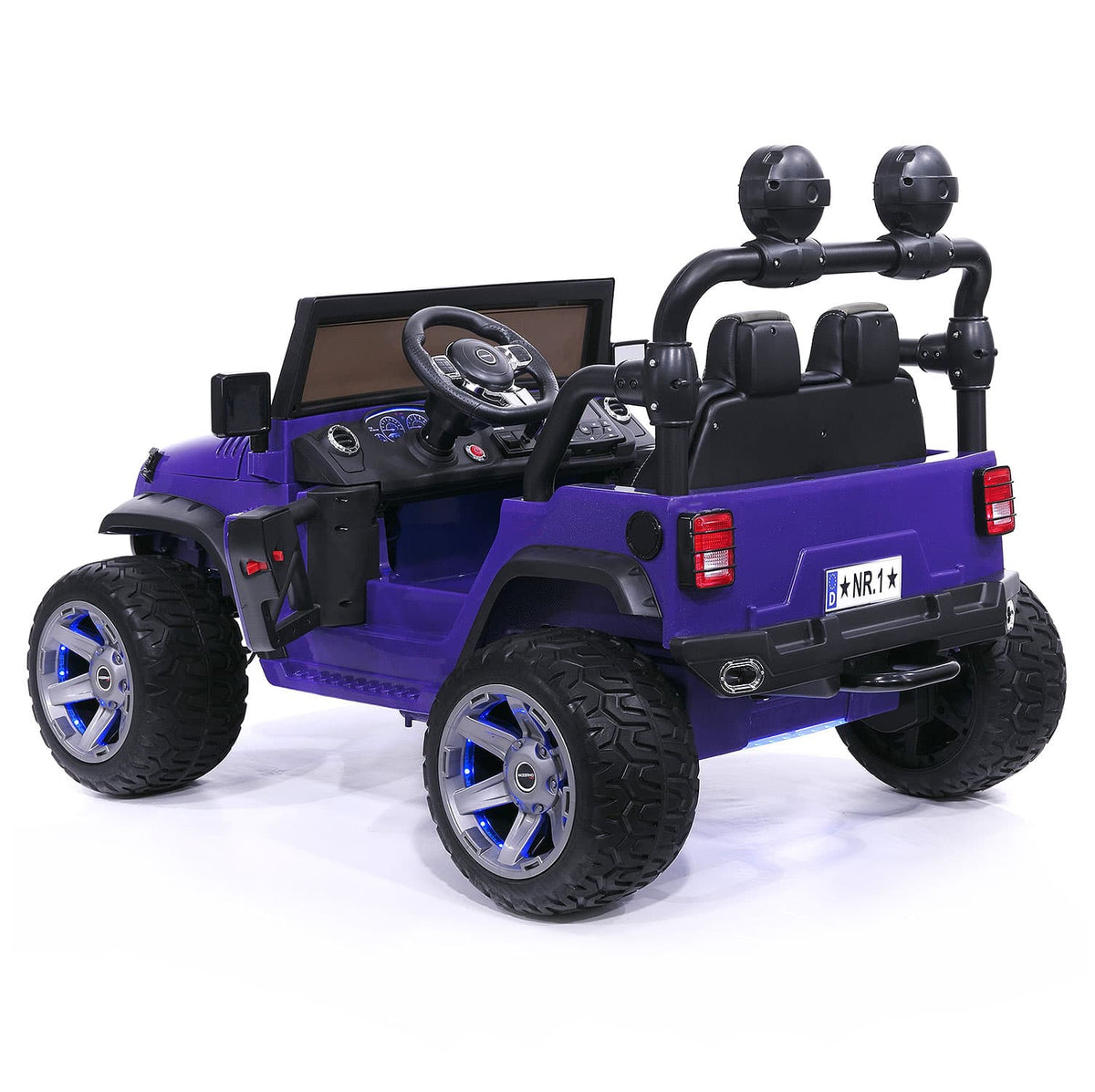 Trail Explorer 24V Kids Ride-On Car Truck with R/C Parental Remote | Purple