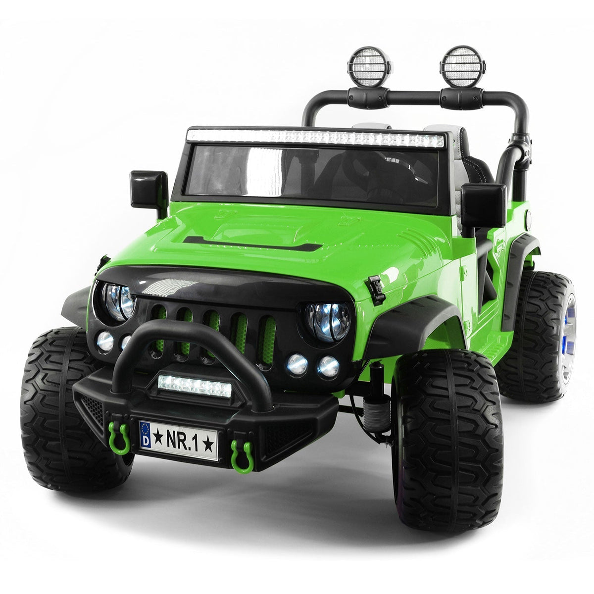 Trail Explorer 24V Kids Ride-On Car Truck with R/C Parental Remote | Green