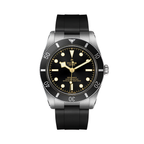 Black Bay 54 37mm - Black on Rubber Strap
