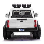 Ford F450 Custom Edition 24V Kids Ride-On Car Truck with R/C Parental Remote | White