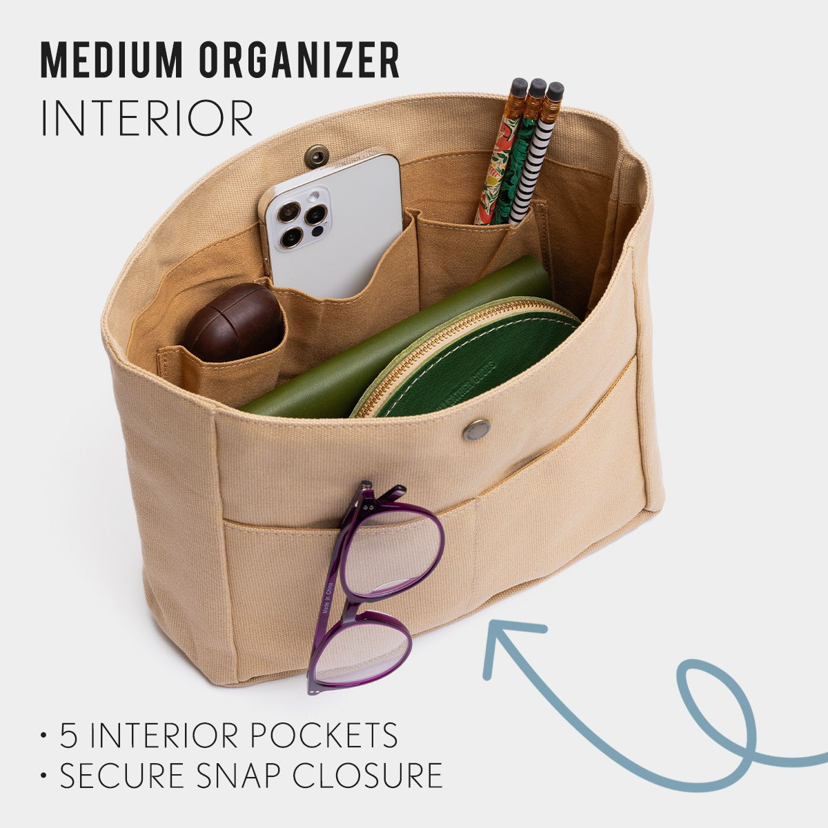 Canvas Purse Organizer