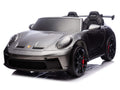 24V Porsche 911 GT3 Kids 2-Seater Ride On Car - Gray