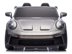 24V Porsche 911 GT3 Kids 2-Seater Ride On Car - Gray