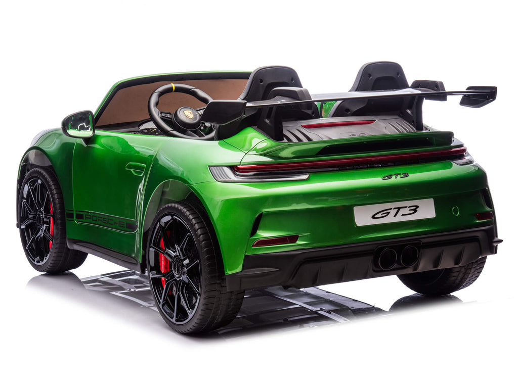 24V Porsche 911 GT3 Kids 2-Seater Ride On Car - Green