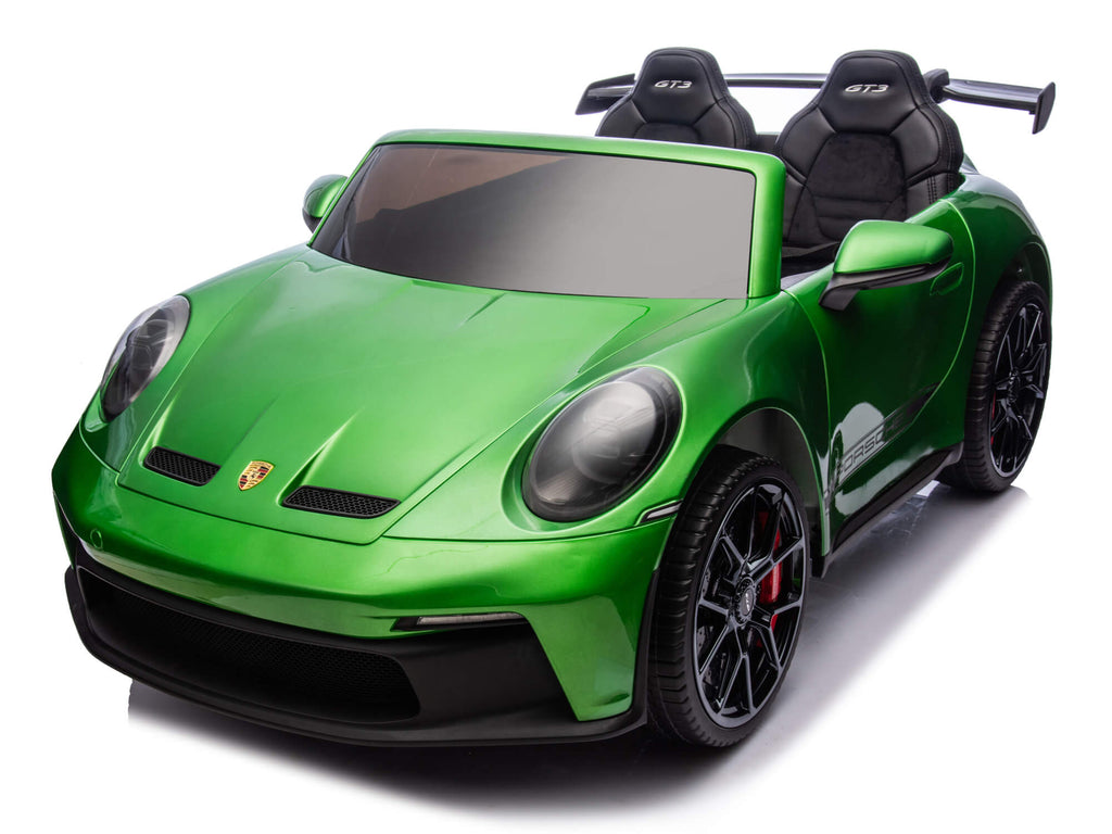 24V Porsche 911 GT3 Kids 2-Seater Ride On Car - Green