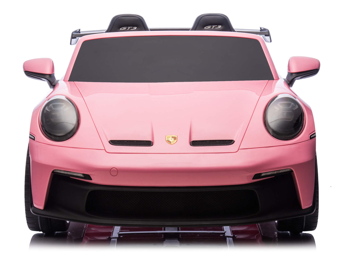 24V Porsche 911 GT3 Kids 2-Seater Ride On Car - Pink