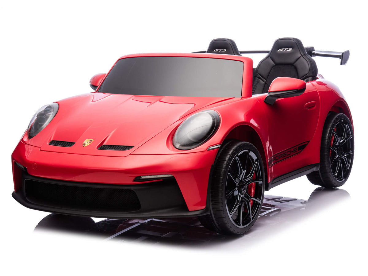 24V Porsche 911 GT3 Kids 2-Seater Ride On Car - Red