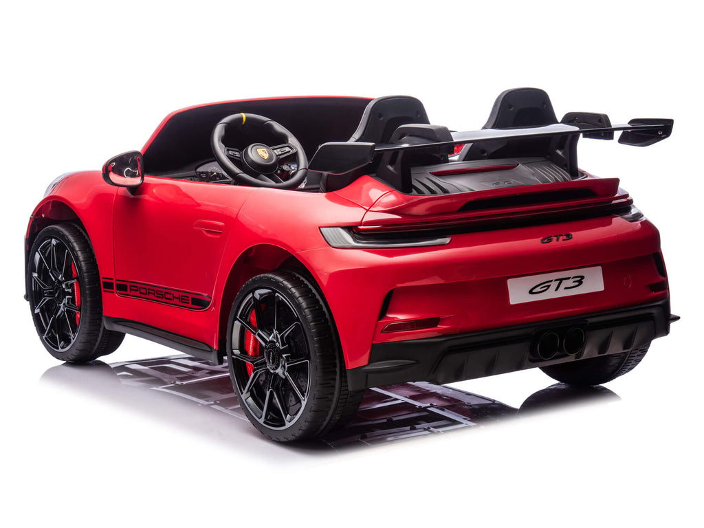 24V Porsche 911 GT3 Kids 2-Seater Ride On Car - Red