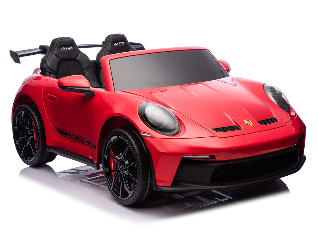 24V Porsche 911 GT3 Kids 2-Seater Ride On Car - Red