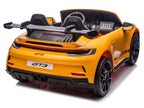 24V Porsche 911 GT3 Kids 2-Seater Ride On Car - Yellow