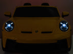 24V Porsche 911 GT3 Kids 2-Seater Ride On Car - Yellow