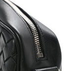 Nappa Intrecciato Small Classic Camera Bag Black