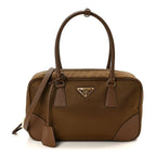Re-Nylon Saffiano Medium Re-Edition 1978 Two Handle Bag Sughero