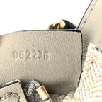 Snakeskin Mini Puzzle Bag Marble Green