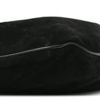 Suede Buffalo Horn Mombasa Hobo Black