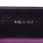Suede CC Flap Clutch With Chain Purple