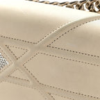 Lambskin Sequin Medium Diorama Flap Bag White