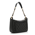 Caviar Quilted Timeless CC Shoulder Bag Black