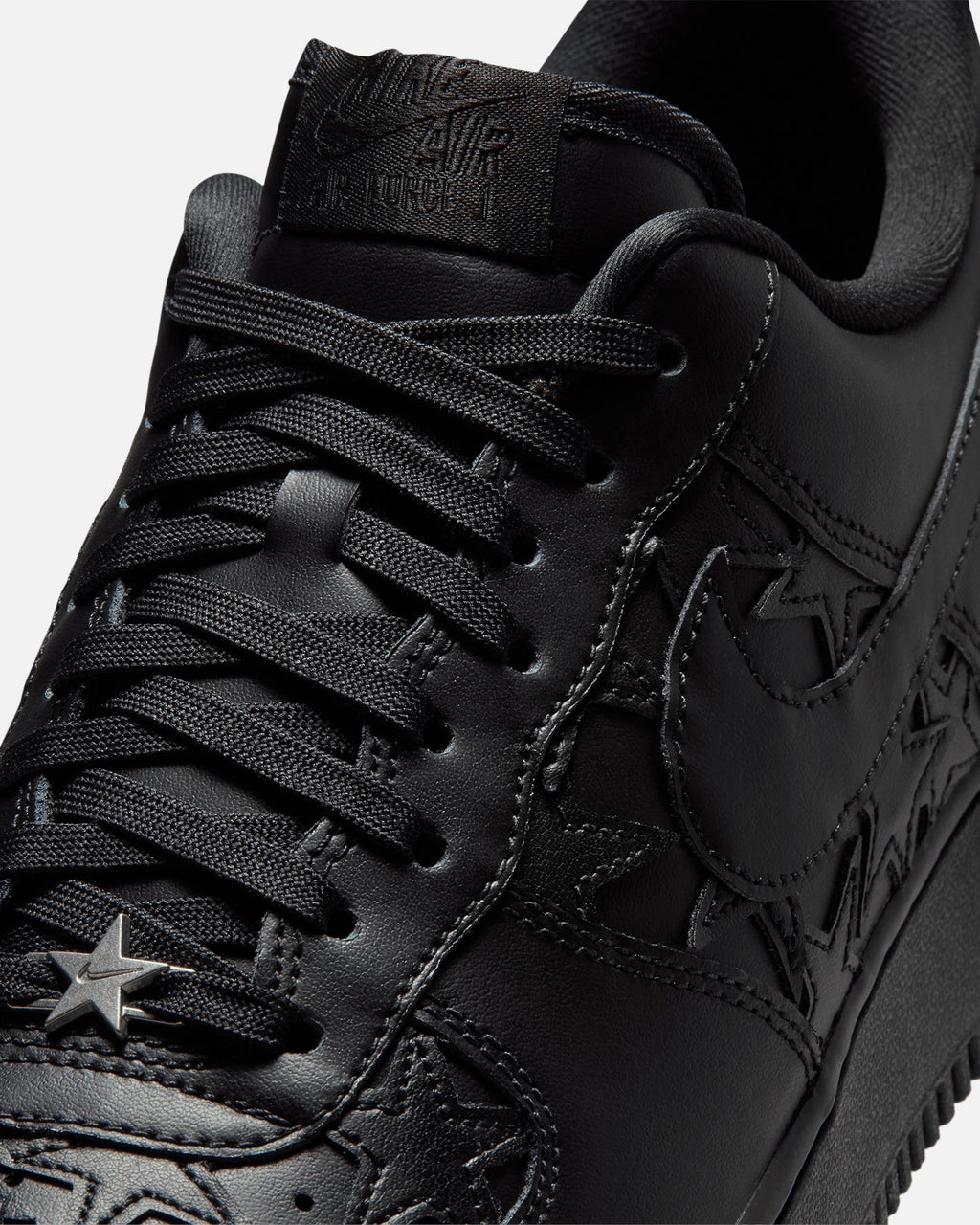 Nike Air Force 1 '07 Edge Black/Black-Metallic Silver