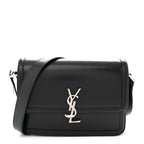 Box Calfskin Monogram Medium Solferino Satchel Black