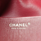 Grained Calfskin Souplissimo Maxi Flap Burgundy
