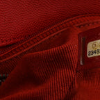 Caviar Quilted Medium Coco Handle Flap Red