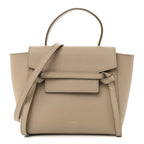 Grained Calfskin Nano Belt Bag Light Taupe