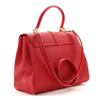 Grained Calfskin Classique 16 Top Handle Bag Red