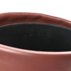 Calfskin CC Fold Over Boots 38 Black Brown