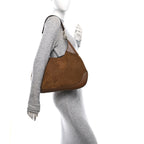 Suede Micro GG Medium B Shoulder Bag Brown