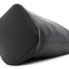 Soft Grained Calfskin Large Pebble Bucket Bag Black