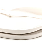 Calfskin Horsebit Slim Shoulder Bag White