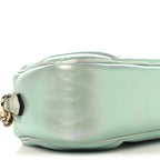 Iridescent Nappa Chevron Matelasse Small GG Marmont Chain Shoulder Bag Iridescent Salvy Green