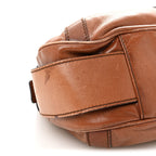 Calfskin Metal Mombasa Hobo Beige