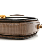 Lizard Mini Sylvie 1969 Messenger Bag Taupe