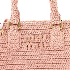 Crochet Calfskin S Narrow Arcadie Alabaster Pink