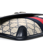 GG Supreme Monogram Web Small Ophidia Belt Bag 90 36 Beige Navy