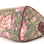 GG Supreme Monogram Blooms Small Boston Beige Multicolor Dry Rose