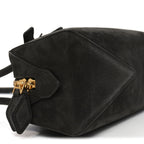 Nubuck Medium Le Teckel Bag Black Anthracite