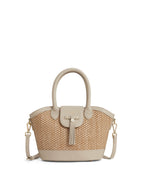 Mini Windsor Basket Bag - Stone Leather