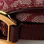 Monogram Saddle Bag Burgundy