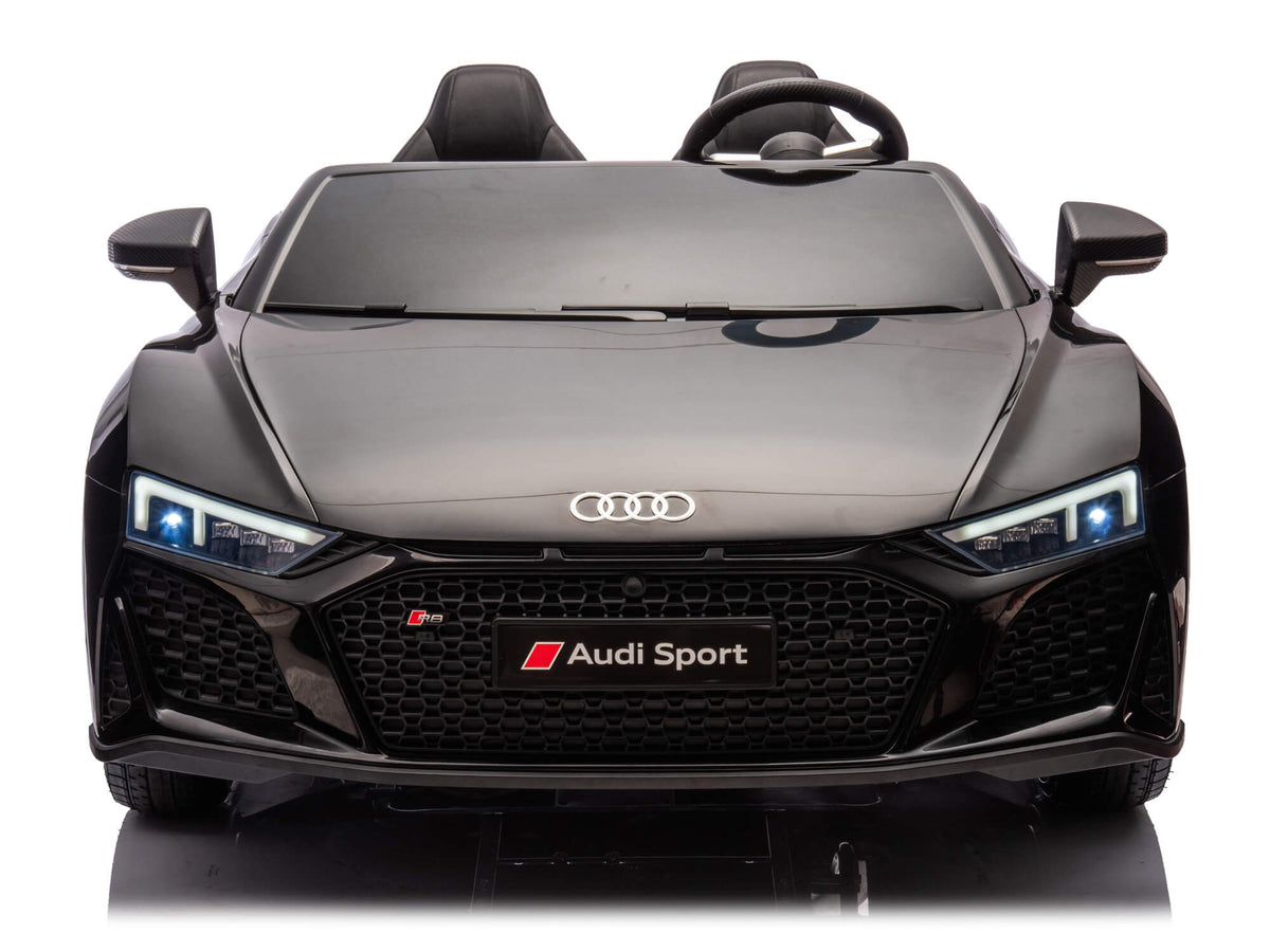 24V Audi R8 Spyder 2 Seater Ride on Car for Kids - Black
